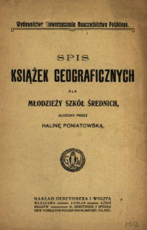 Spis książek geograficznych dla młodzieży szkół średnich