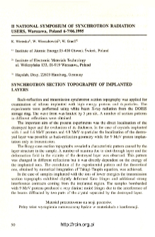 Udział pracowników ITME w konferencjach 1995 T.23 nr 4 = ITME employees participation in conference 1995 T.23 nr 4