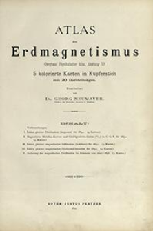 Berghaus' Physikalischer Atlas. Abt. 4, Atlas des Erdmagnetismus : 5 kolorierte Karten in Kupferstich mit 20 Darstellungen