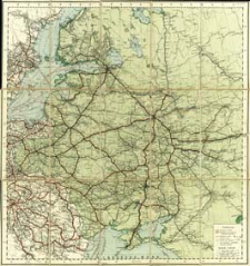 Eisenbahn-Karte von Russland