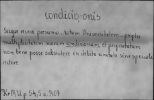 Kartoteka Słownika Łaciny Średniowiecznej; condicio - conficio