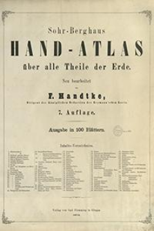 Sohr-Berghaus Hand-Atlas : &uuml;ber alle Theile der Erde
