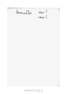 Gomolki. Files of Czersk district in the Middle Ages. Files of Historico-Geographical Dictionary of Masovia in the Middle Ages