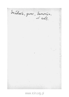 Goździk. Files of Czersk district in the Middle Ages. Files of Historico-Geographical Dictionary of Masovia in the Middle Ages