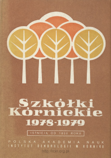 Cennik - katalog drzew i krzew&oacute;w owocowych i ozdobnych : Sezon sprzedaży jesień 1977 - wiosna 1978 : jesień 1978 - wiosna 1979