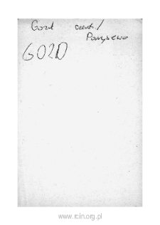 G&oacute;zd. Files of Czersk district in the Middle Ages. Files of Historico-Geographical Dictionary of Masovia in the Middle Ages