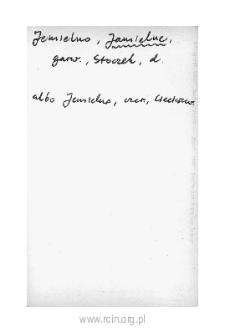 Jamielne. Files of Czersk district in the Middle Ages. Files of Historico-Geographical Dictionary of Masovia in the Middle Ages