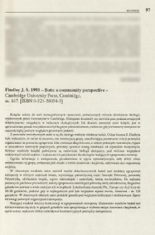 Findley J. S. 1993 - Bats: a community perspective - Cambridge University Press, Cambridge, ss. 167. [ISBN 0-521-38054-5]