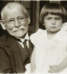 Stefan Stobiecki with his granddaughter