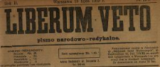 Liberum Veto : pismo narodowo-radykalne 1919 N.29