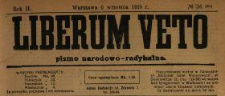 Liberum Veto : pismo narodowo-radykalne 1919 N.36