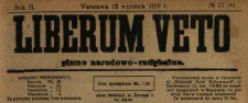 Liberum Veto : pismo narodowo-radykalne 1919 N.37