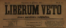 Liberum Veto : pismo narodowo-radykalne 1919 N.51
