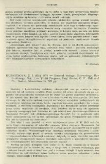 Kuznetsova, Z. I. (Ed.) 1974 - General ecology. Biocenology, Hydrobiology. Vol. 1 - Viniti Program, Itogi Series, G. K. Hall and Co., Boston, Massachusetts, 109 pp.
