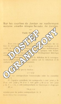 Sur le courbes de Jordan ne renfermant aucune courbe simple ferm&eacute;e de Jordan