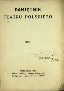 Pamiętnik Teatru Polskiego
