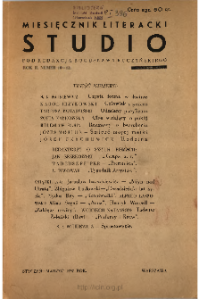 Studio : miesięcznik literacki 1937 N.10-12