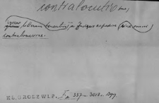 Kartoteka Słownika Łaciny Średniowiecznej; contralocutio-conventus