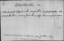 Kartoteka Słownika Łaciny Średniowiecznej; conversa-cor