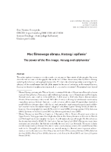 Moc filmowego obrazu. Herzog i epifanie