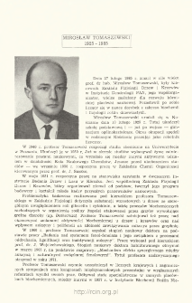 Mirosław Tomaszewski 1925-1985
