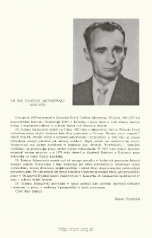 dr inż. Tadeusz Jakuszewski (1923-1993)