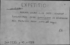 Kartoteka Słownika Łaciny Średniowiecznej; expetitio-exsaturo