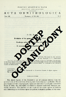 Evolution of the genus Tetraogallus Gray, 1834