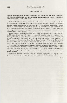 Book received. Das Gaumenfaltenmuster der S&auml;ugetiere und seine Bedeuntung f&uuml;r Stammgeschichtliche und taxonomische Untersuchungen