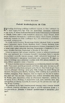 Podr&oacute;ż dendrologiczna do Chin