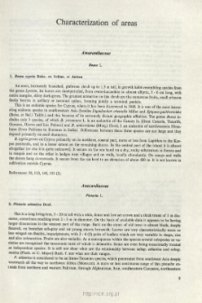 Characterization of areas