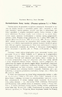 Forms of blackthorn (Prunus spinosa L.) with coloured flowers growing in Poland