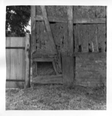 A fragment of a barns wall