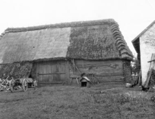 A quoin barn, with a hipped roof