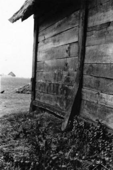 A barn - post-and-plank wall