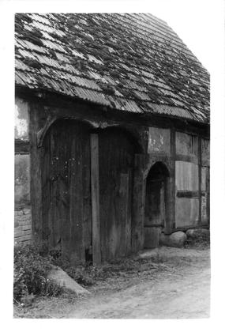 A door-frame in a part of a building served as a barn