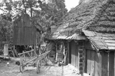 A barn on stilts