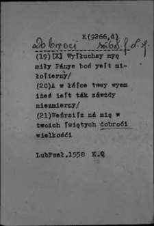 Kartoteka Słownika polszczyzny XVI w.; Źr&oacute;dło; LubPasł. subst. 2