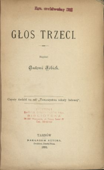 Głos trzeci