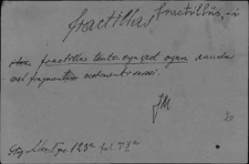 Kartoteka Słownika Łaciny Średniowiecznej; fractillus - fructuosus