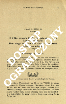 O kilku nowych dla Polski gatunkach jętek (Ephemeroptera) = &Uuml;ber einige f&uuml;r Polen neue Eintagsfliegen-Arten (Ephemeroptera)