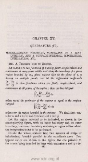 Quadrature (IV). Miscellaneous theorems.