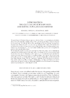 Introduction: The Cultural Politics of Food and Eating in Poland and Beyond