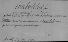 Kartoteka Słownika Łaciny Średniowiecznej; inabolitus - incitus