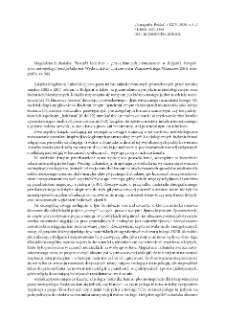 Praktyki lecznicze w prawosławnych monasterach w Bułgarii. Perspektywa antropologii (post)sekularnej, Magdalena Lubańska, Warszawa 2019 : [recenzja]