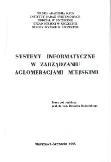 Systemy informatyczne w zarządzaniu aglomeracjami miejskimi : [referaty na og&oacute;lnopolską konferencję w Szczecinie, 6-7 grudnia, 1995] * System informatyczny zarządzania gospodarką zanieczyszczeniami aglomeracji miejskiej ( na przykładzie Tr&oacute;jmiasta)