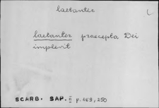 Kartoteka Słownika Łaciny Średniowiecznej; laetanter - largus