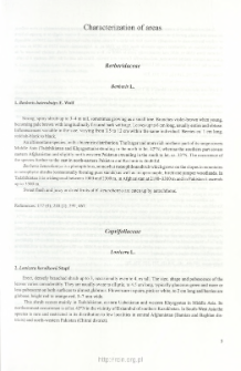 Characterization of areas