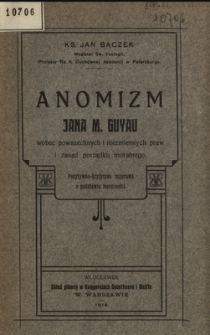 Anomizm J. M. Guyau