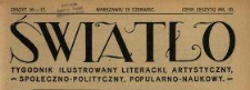 Światło : tygodnik ilustrowany literacki, artystyczny, społeczno-polityczny, popularno-naukowy 1920 N.16-17